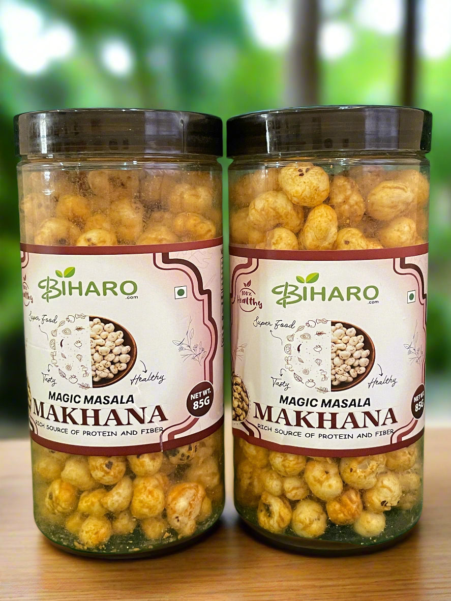 Biharo Magic Masala Makhana – Healthy Protein-Rich Indian Snack