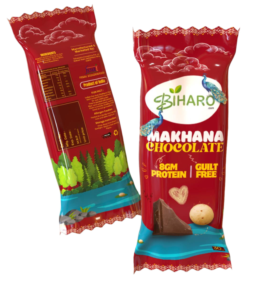 Biharo Premium Chocolate Makhana - Ancient Wisdom, Modern Indulgence