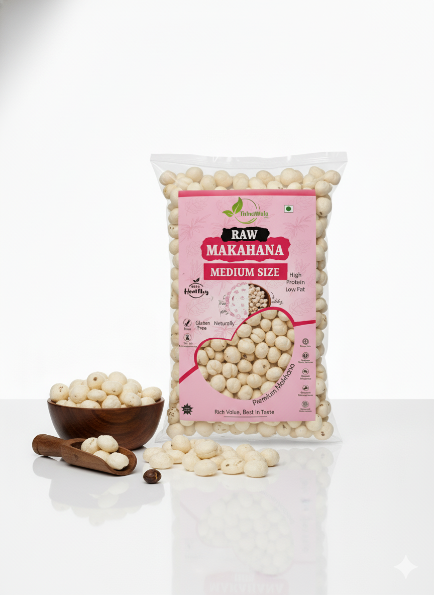 Everyday 4 Suta Medium Size Makhana ( Fox Nuts ) for Daily Household