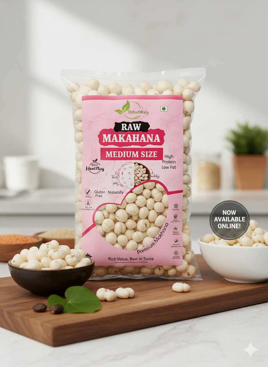 Everyday 4 Suta Medium Size Makhana ( Fox Nuts ) for Daily Household