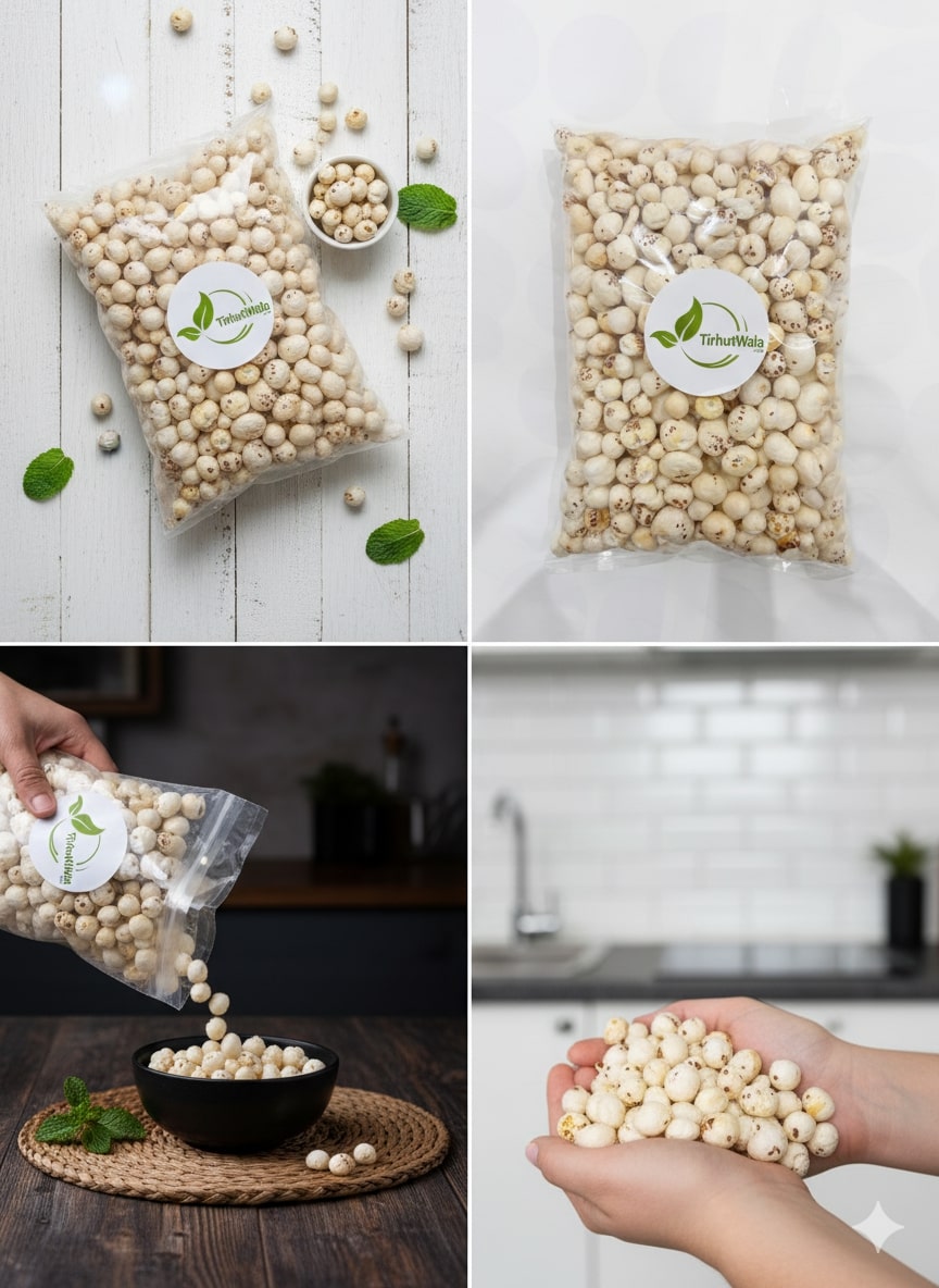 Buy 6+ Premium Jumbo Makhana Online | Healthy Makhana Directly from the Farm of Bihar