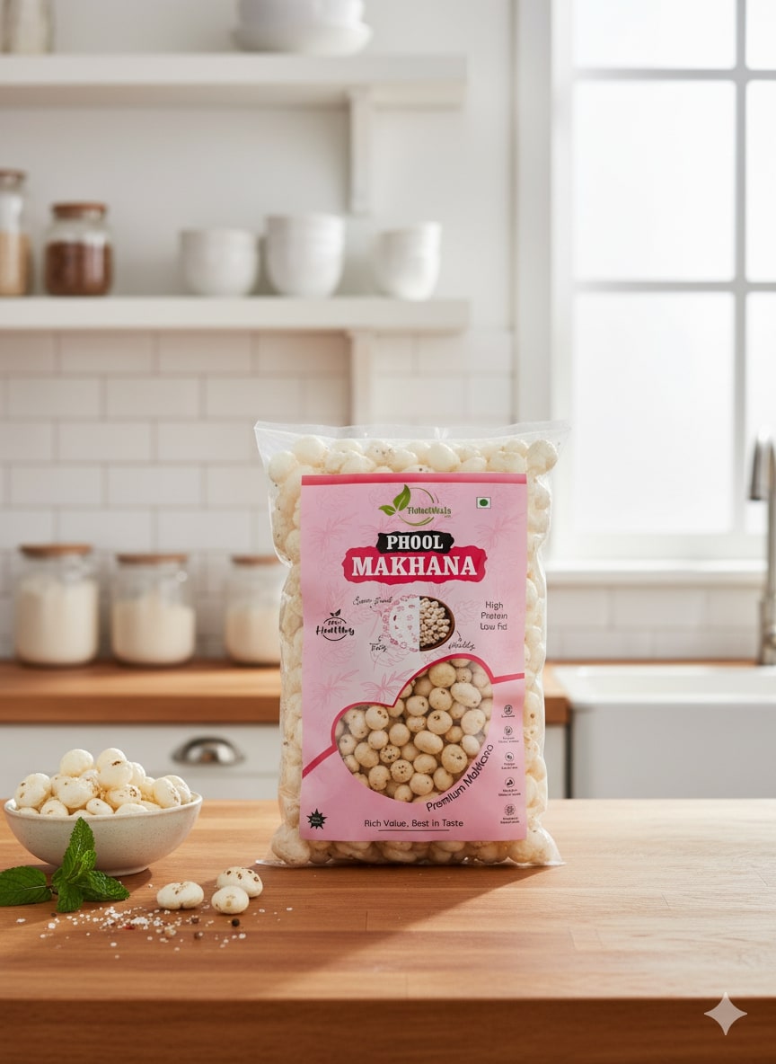 Buy 6+ Premium Jumbo Makhana Online | Healthy Makhana Directly from the Farm of Bihar