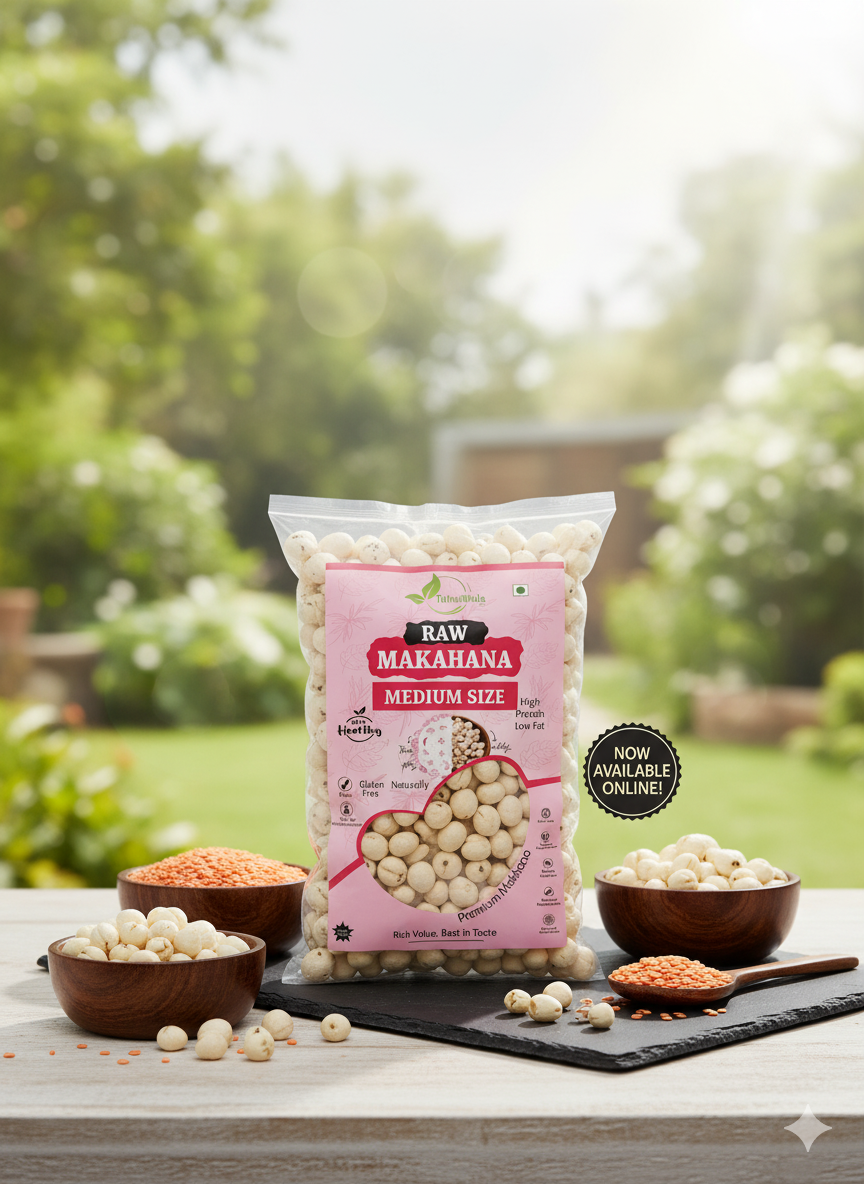 Everyday 4 Suta Medium Size Makhana ( Fox Nuts ) for Daily Household