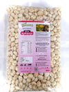 Packaged Phool Makhana  with a pink label on a white background